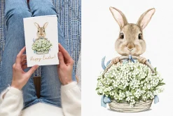The Easter rabbit family