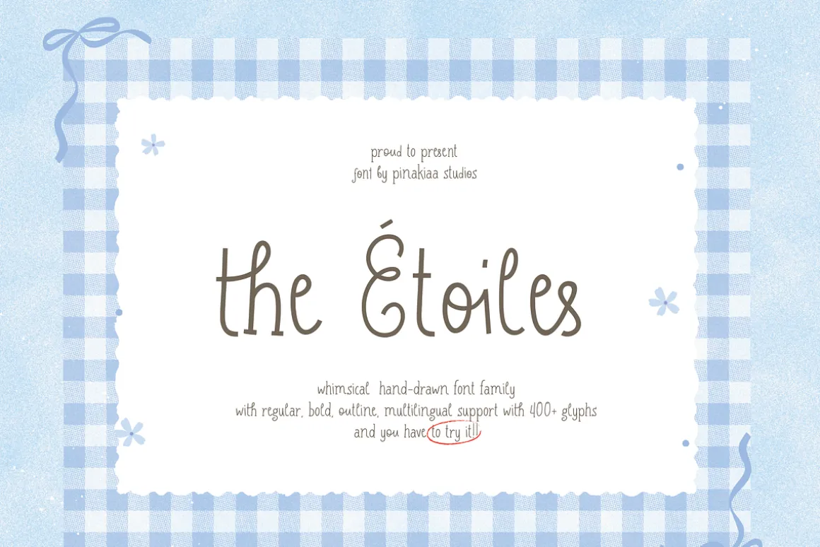The Etoiles - Hand-drawn Font Family