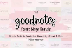 The Goodnotes Fonts Mega Bundle