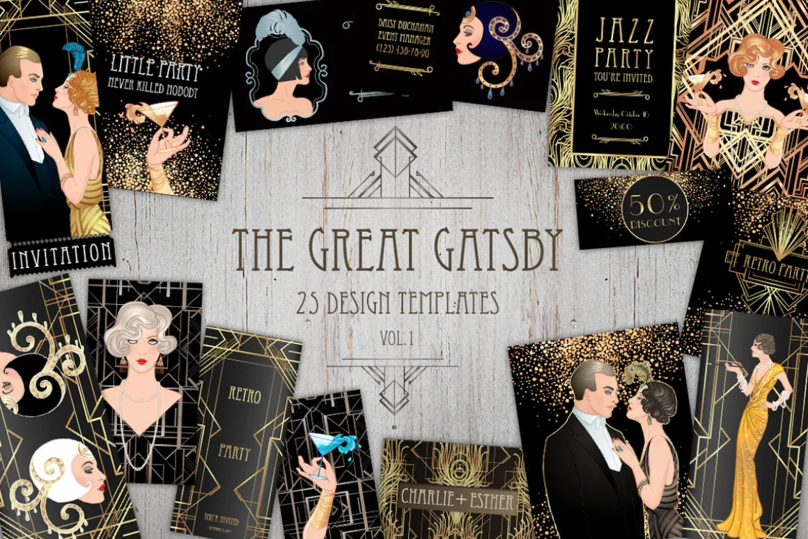 The GREAT GATSBY. 25 designs. vol.1