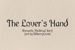 The Lover’s Hand - Medieval font