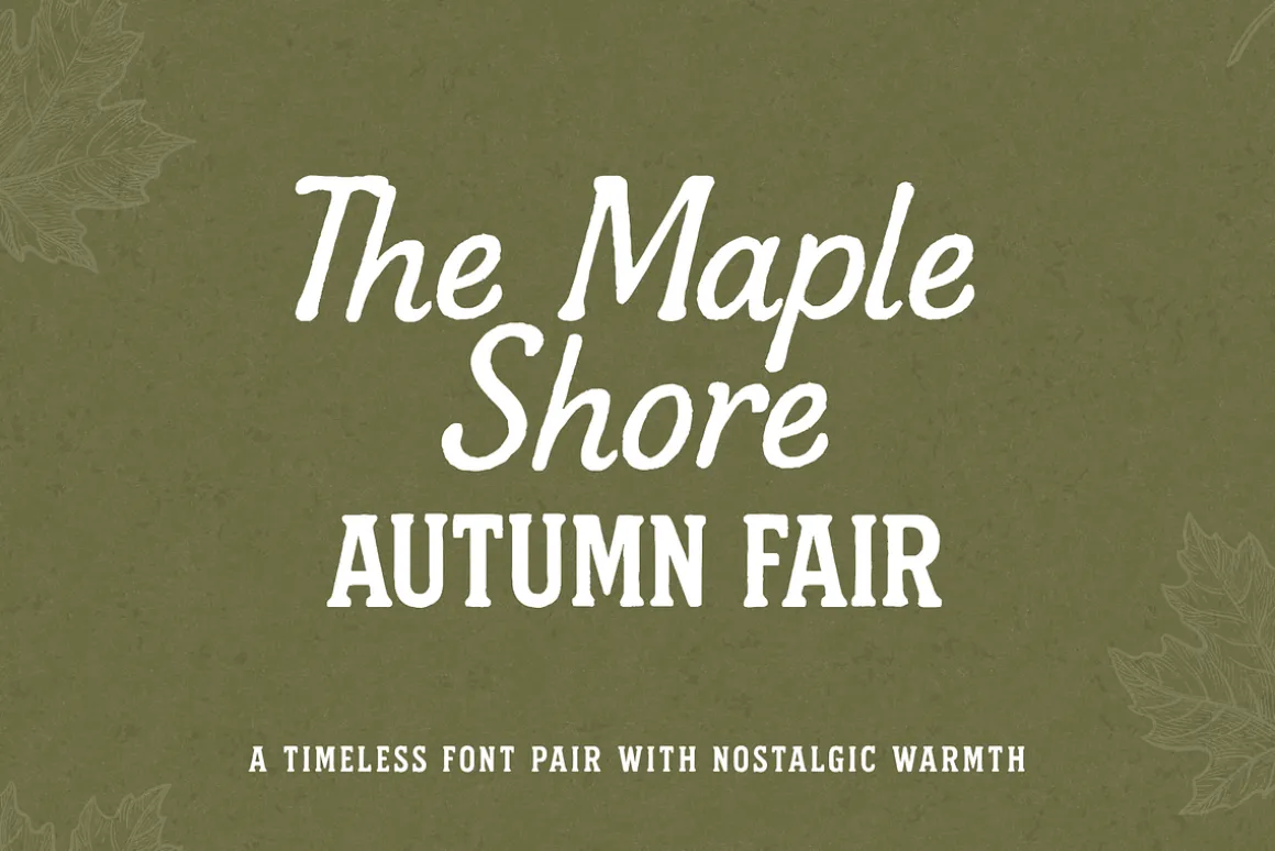 The Maple Shore – Font Duo