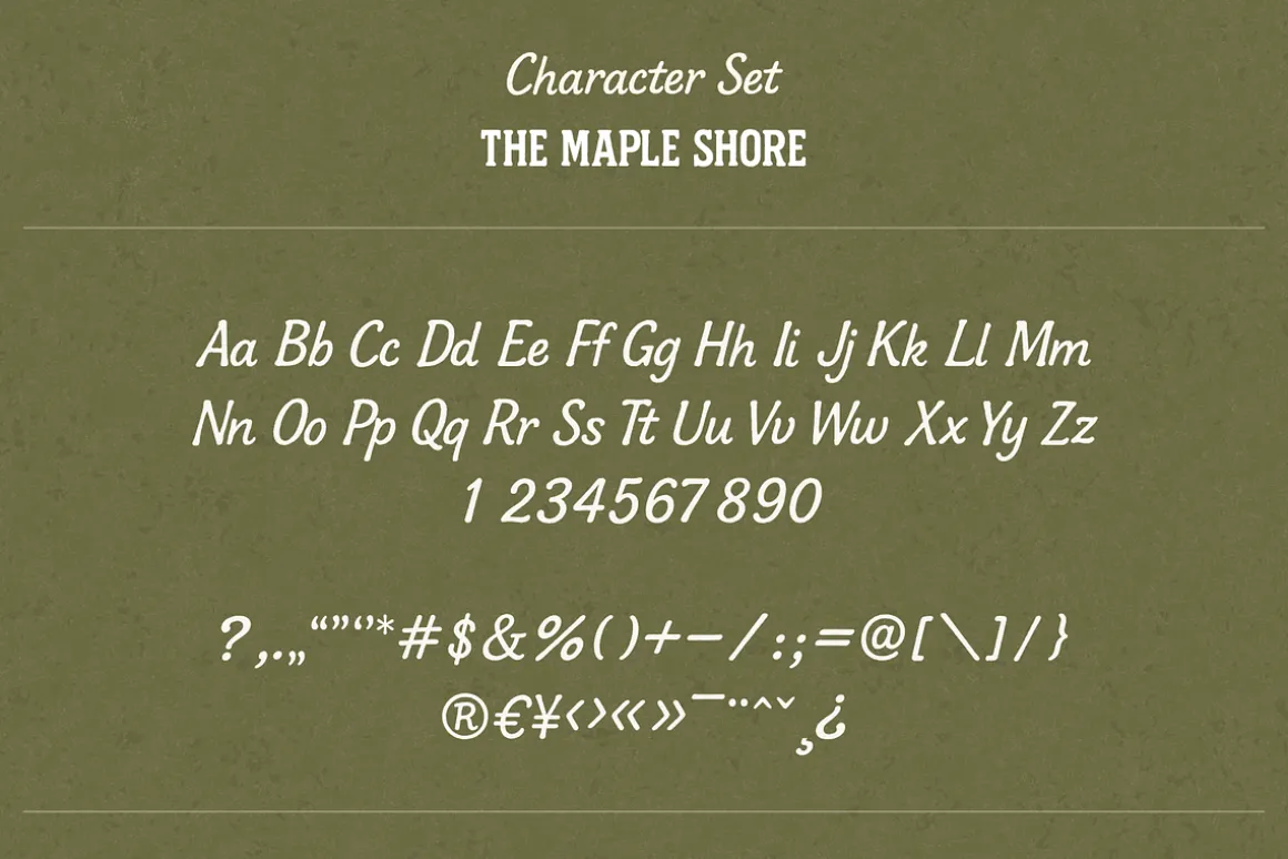 The Maple Shore – Font Duo