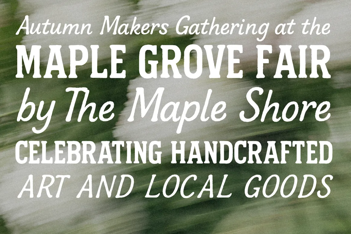 The Maple Shore – Font Duo