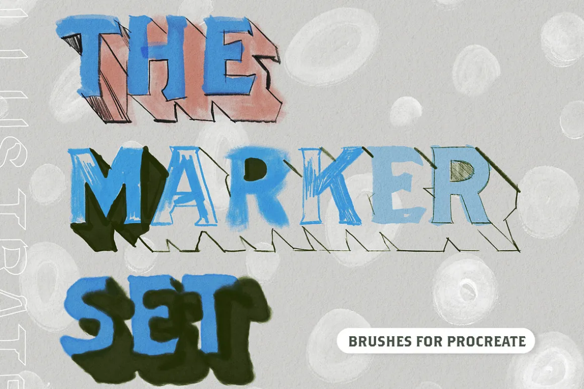THE MARKER SET - Procreate Brushes