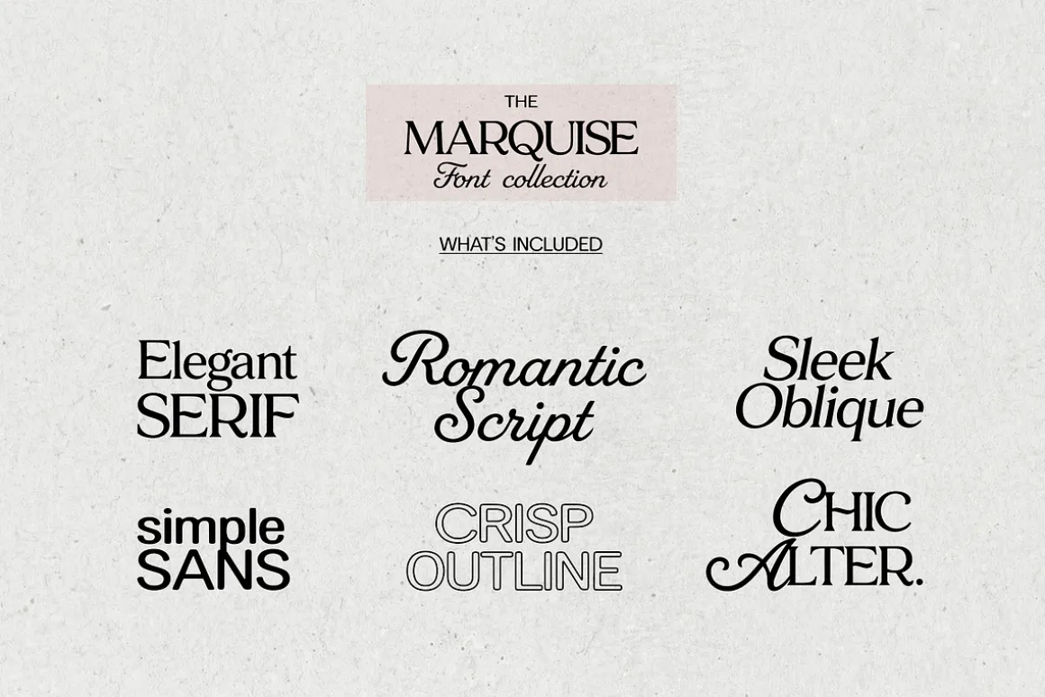 The Marquise Font Collection
