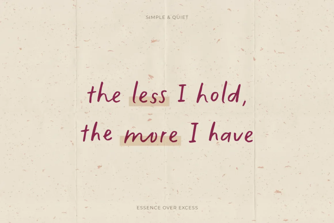 The Minimalist | Handwritten Font