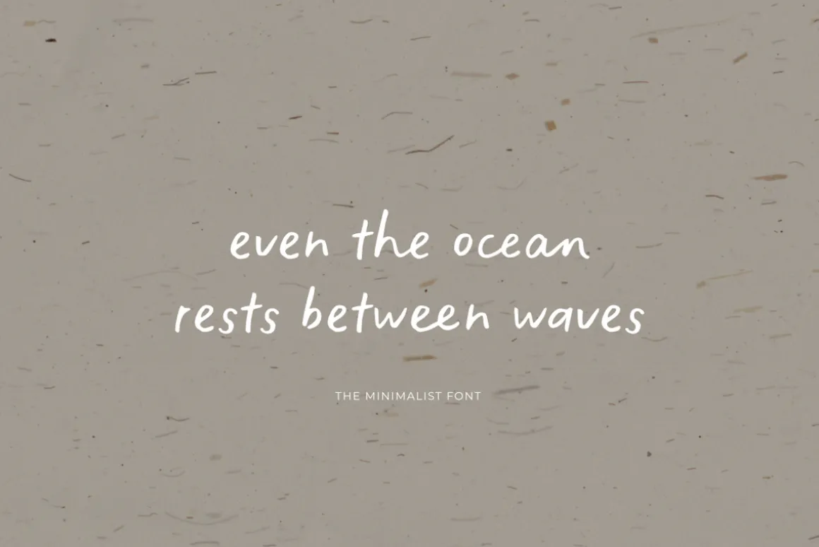 The Minimalist | Handwritten Font