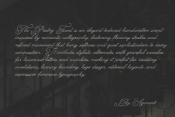The Poetry Elegant Swash Script Font