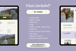 Therapist Squarespace Template