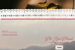 The Red Thread: Stitched Collage
