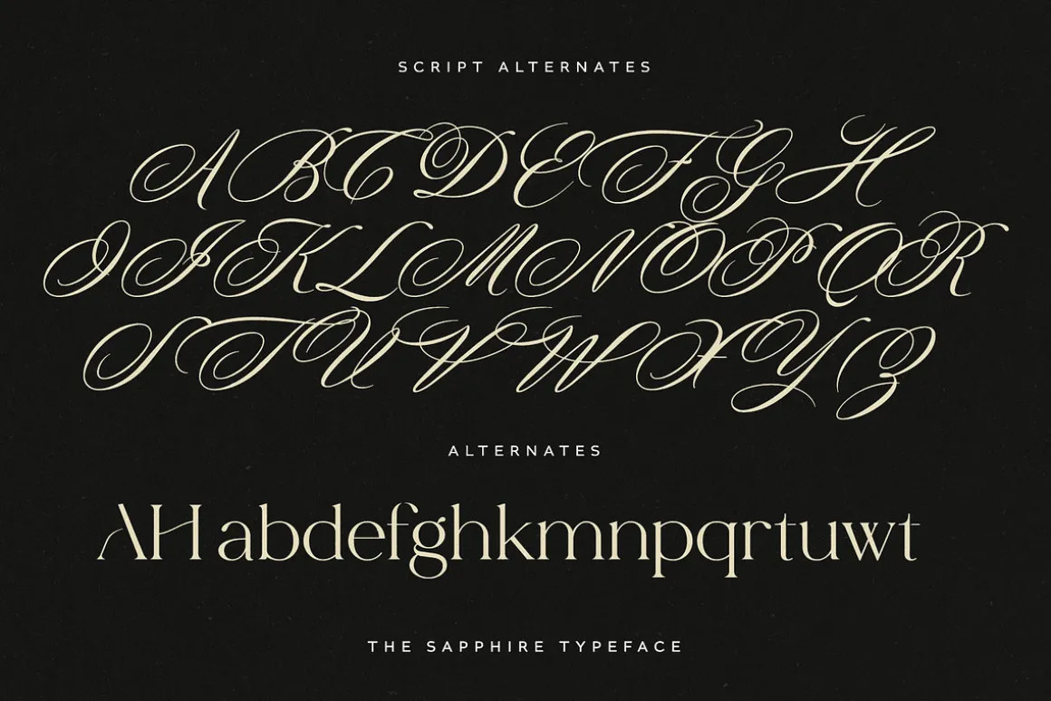 The Sapphire - A Calligraphic Serif