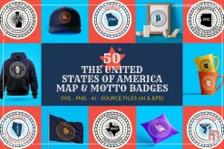 50 The United States of America SVG