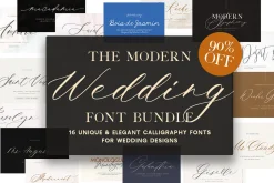 The Wedding Calligraphy Font Bundle