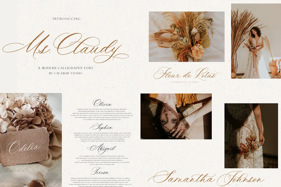 The Wedding Calligraphy Font Bundle