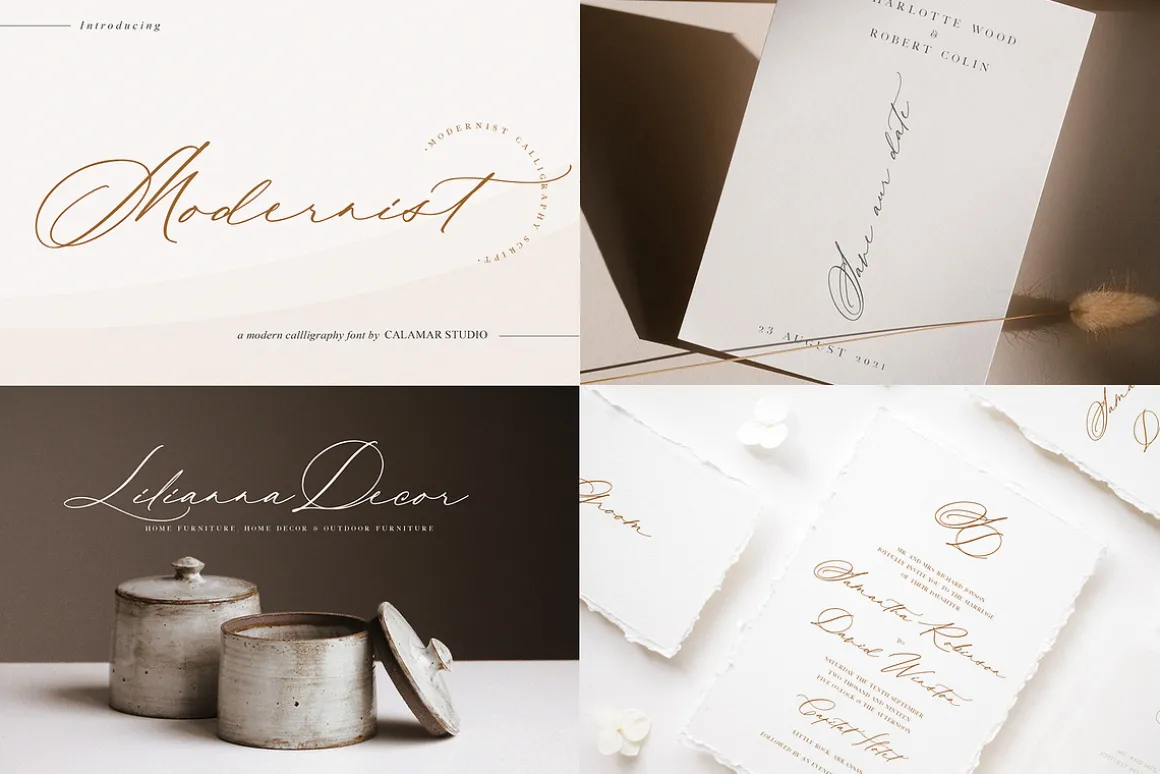 The Wedding Calligraphy Font Bundle