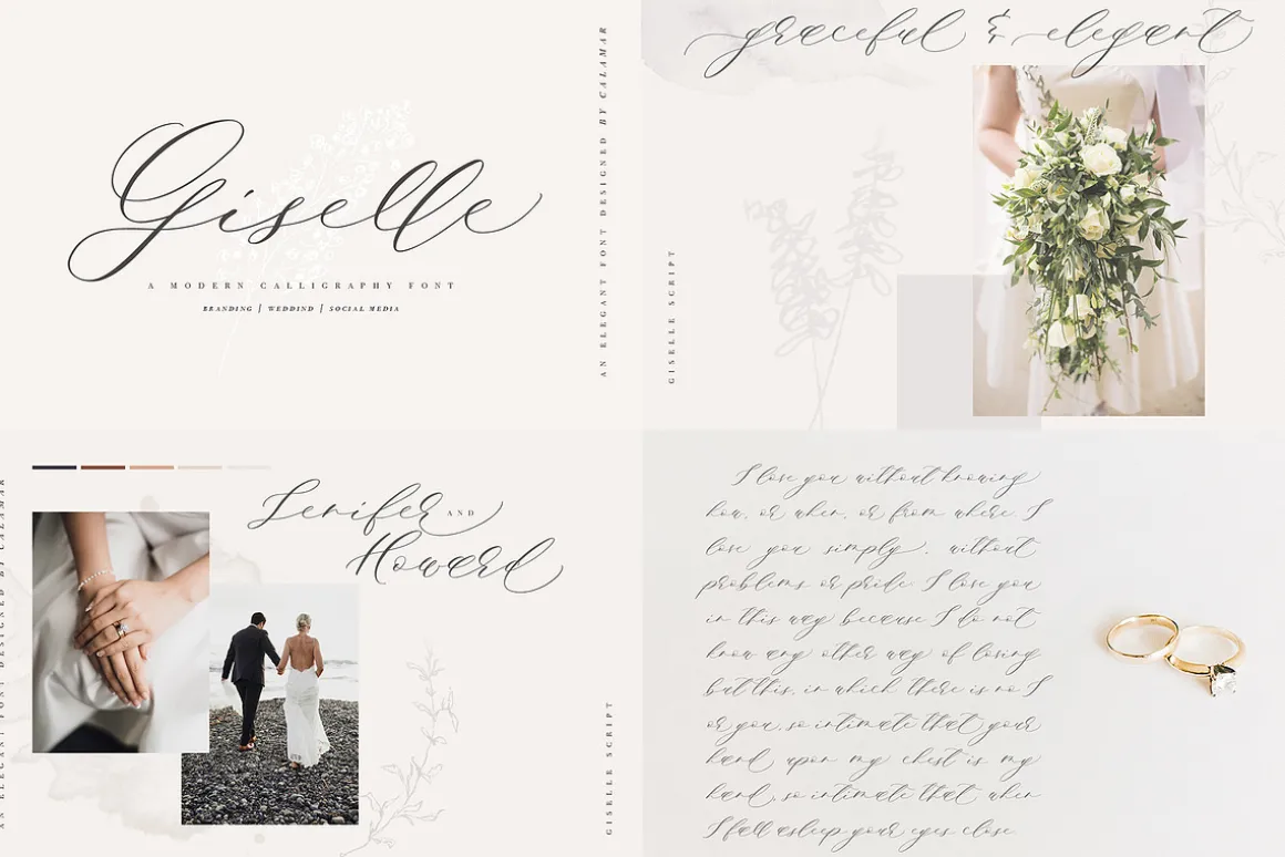 The Wedding Calligraphy Font Bundle