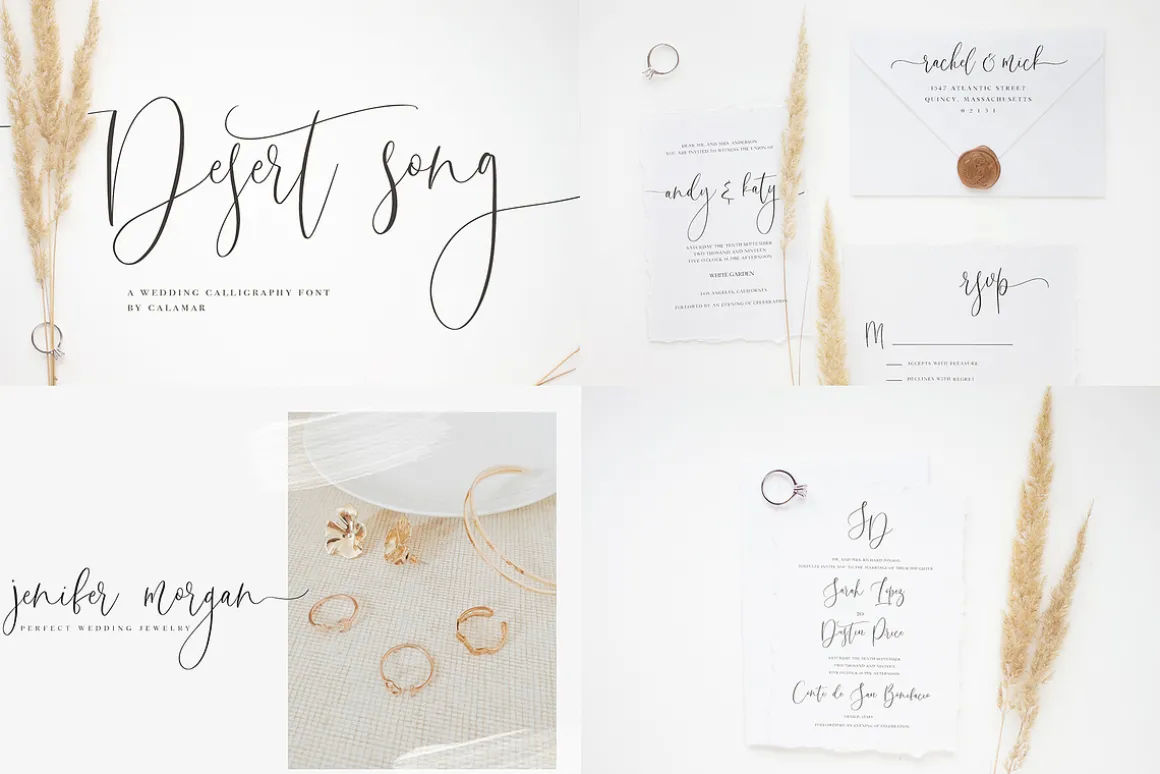 The Wedding Calligraphy Font Bundle