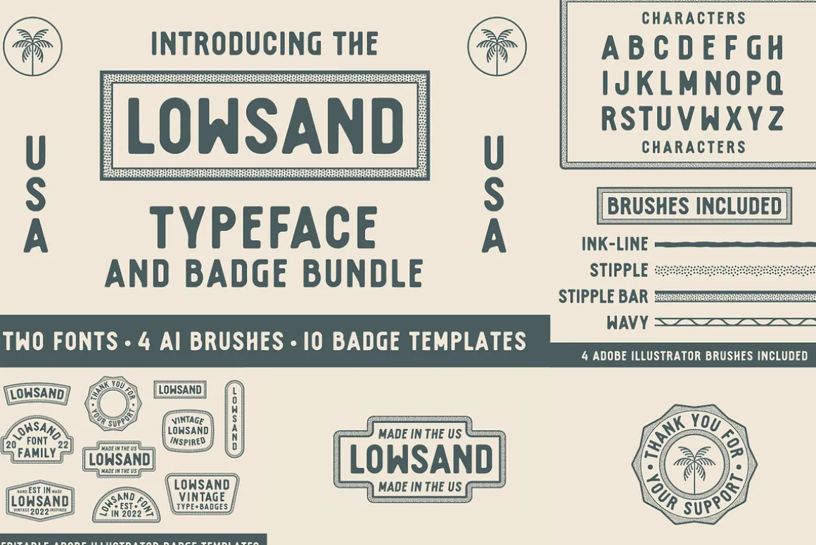 The Western Desert Font Bundle