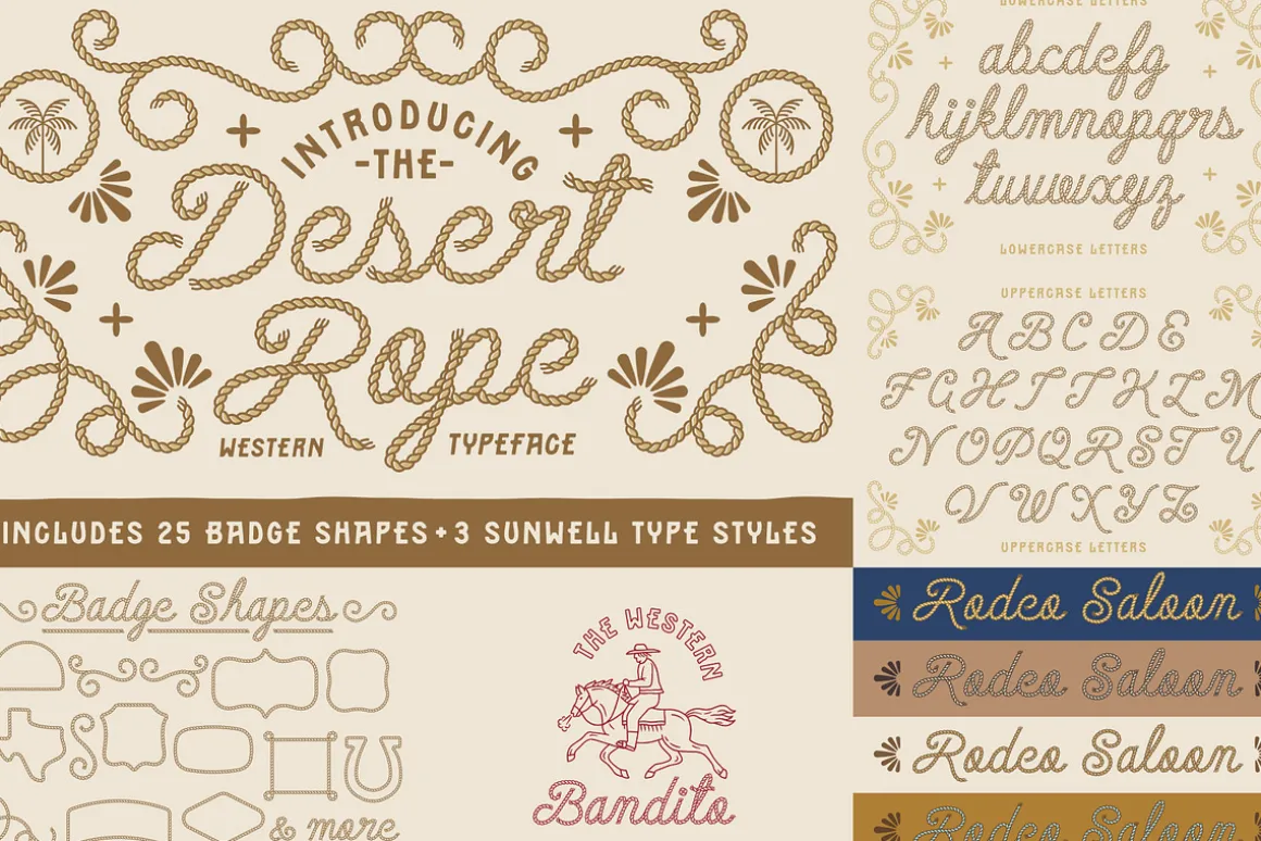 The Western Desert Font Bundle