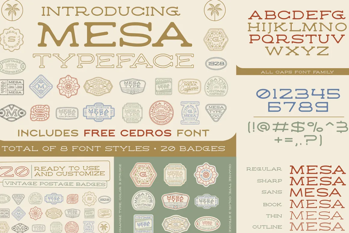 The Western Desert Font Bundle