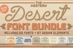 The Western Desert Font Bundle