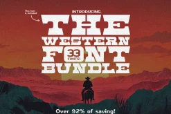 The Western Font Bundle (33 Fonts!)
