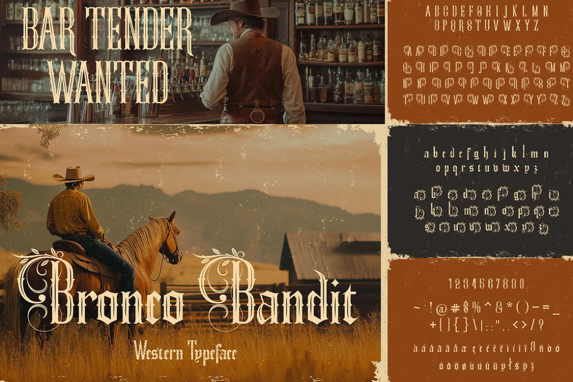 The Western Font Bundle (33 Fonts!)