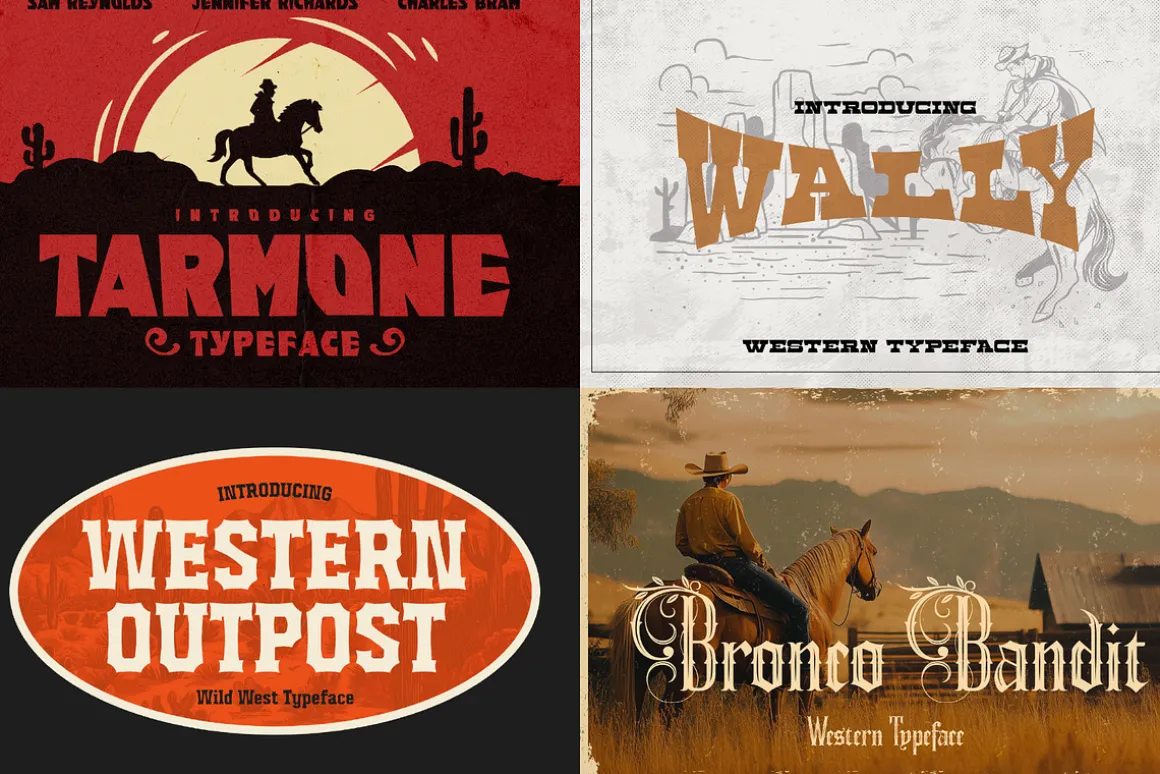 The Western Font Bundle (33 Fonts!)
