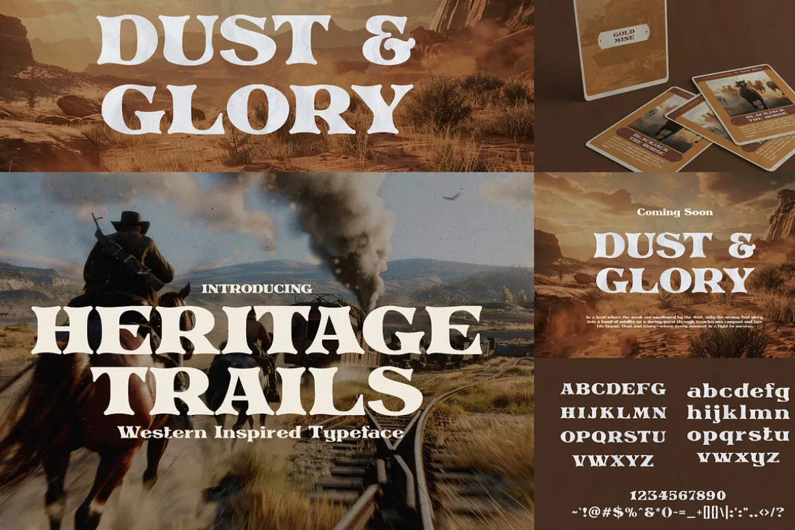 The Western Font Bundle (33 Fonts!)