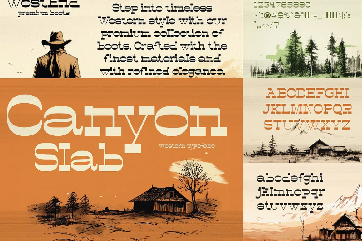 The Western Font Bundle (33 Fonts!)