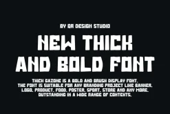 Thick Gazone - Rounded Font