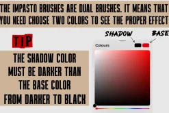 Thick paint Procreate brushes