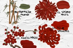 Thick paint Procreate brushes