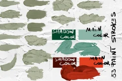 Thick paint Procreate brushes
