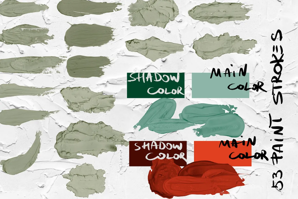 Thick paint Procreate brushes
