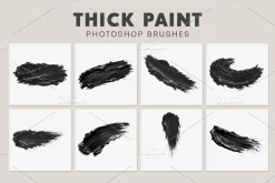 Thick Paint Strokes Brushes