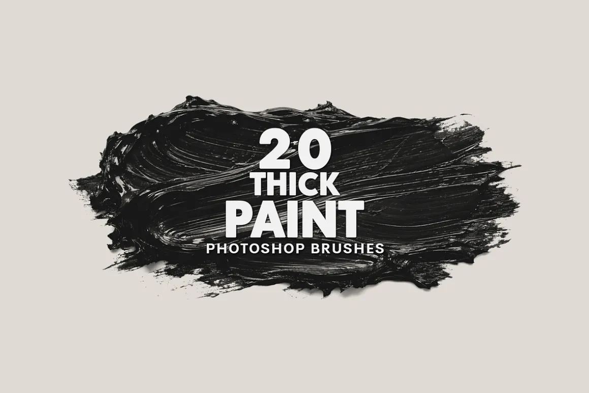 Thick Paint Strokes Brushes
