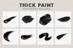 Thick Paint Strokes Brushes