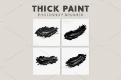 Thick Paint Strokes Brushes