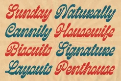 Thiquila - Layered Retro Script Font