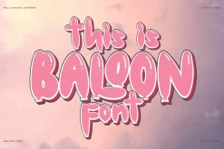 This Baloon | Bubble Font