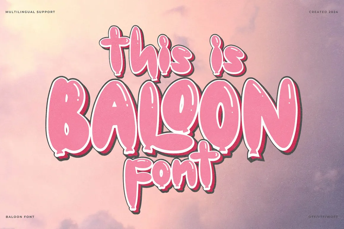 This Baloon | Bubble Font