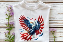 4th of July American Eagle Clipart