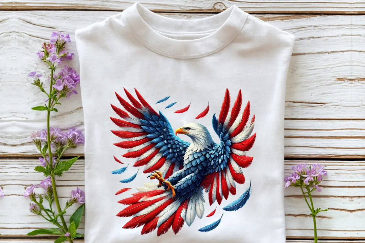 4th of July American Eagle Clipart