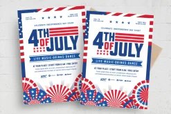 4th of July Flyer Template