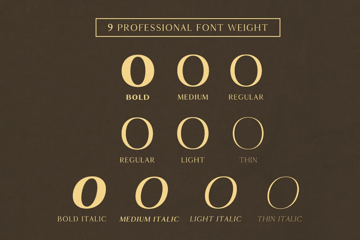 Thomas Mag Serif Fonts Family Pack