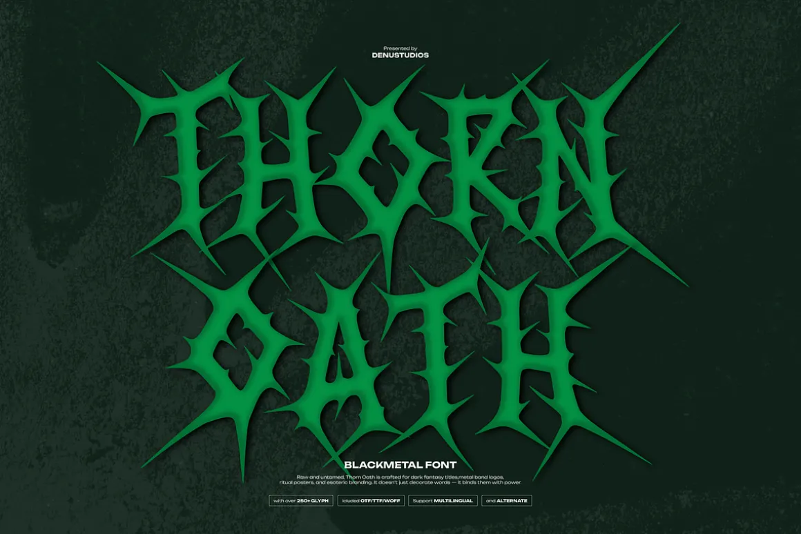 Thorn Oath | Black Metal Font