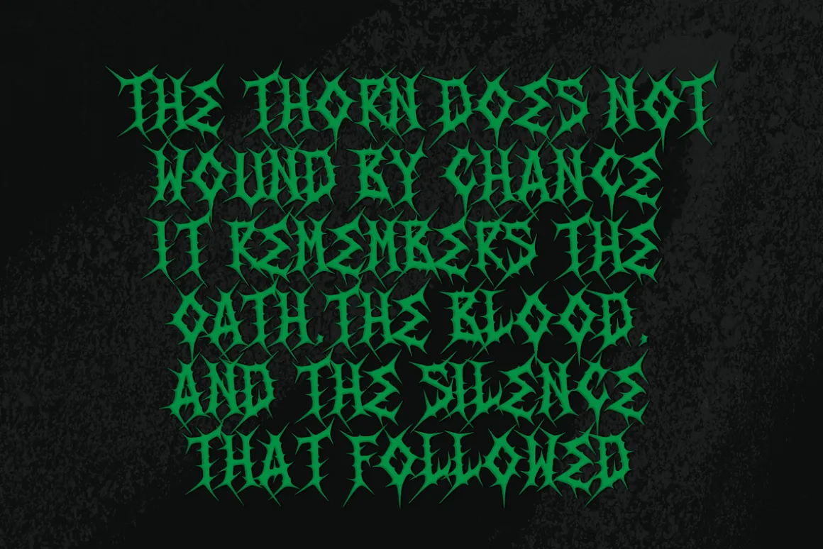 Thorn Oath | Black Metal Font