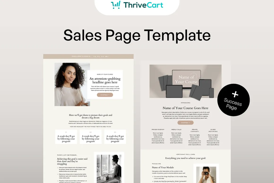 ThriveCart Sales Page Template